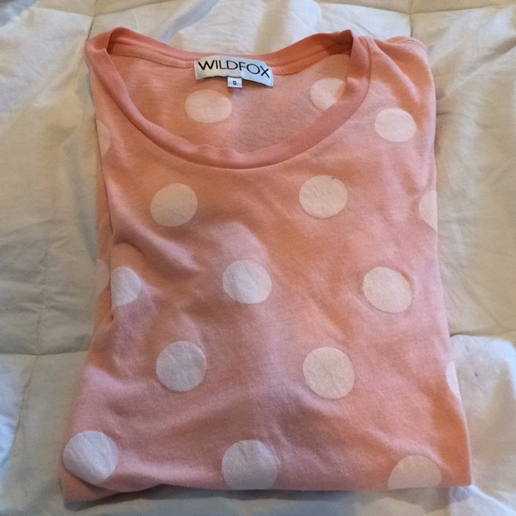 Wildfox tee polka dots on front and back - Picture 5 of 6